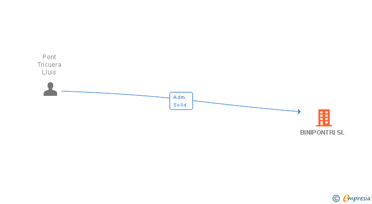 Vinculaciones societarias de BINIPONTRI SL