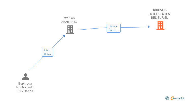 Vinculaciones societarias de ADITIVOS INTELIGENTES DEL SUR SL
