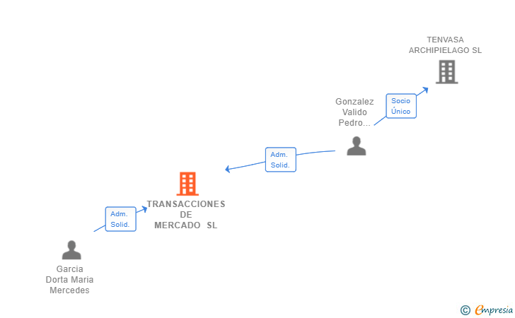 Vinculaciones societarias de TRANSACCIONES DE MERCADO SL