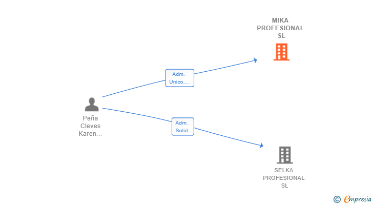 Vinculaciones societarias de MIKA PROFESIONAL SL (EXTINGUIDA)