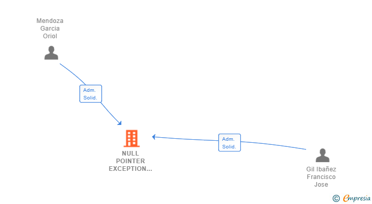 Vinculaciones societarias de NULL POINTER EXCEPTION SL