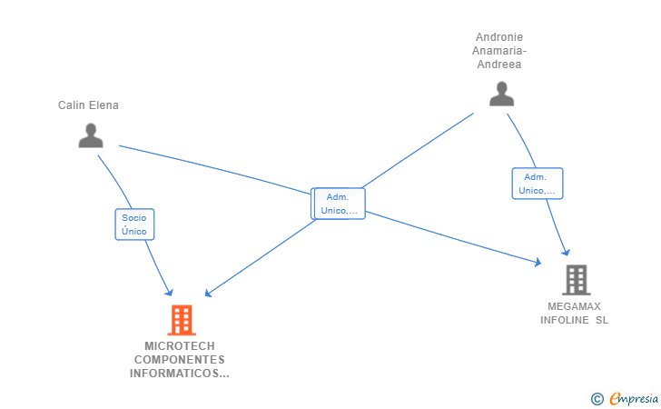 Vinculaciones societarias de MICROTECH COMPONENTES INFORMATICOS SL