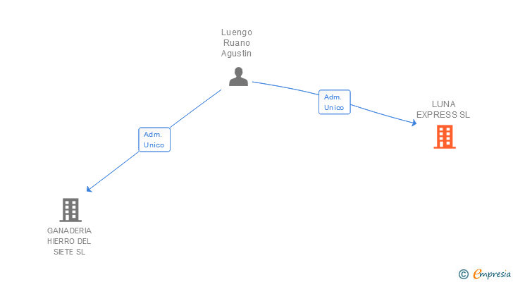 Vinculaciones societarias de LUNA EXPRESS SL