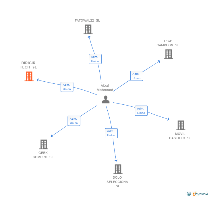 Vinculaciones societarias de DIRIGIR TECH SL