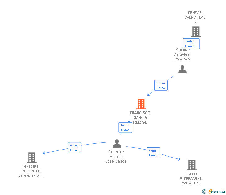 Vinculaciones societarias de FRANCISCO GARCIA RUIZ SL