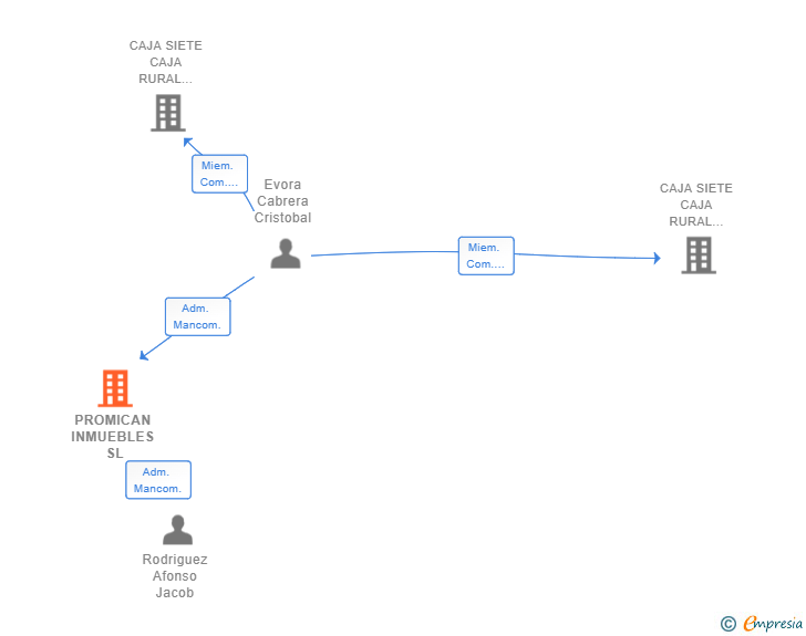 Vinculaciones societarias de PROMICAN INMUEBLES SL