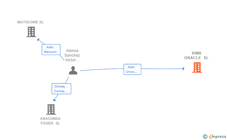 Vinculaciones societarias de SIWA ORACLE SL