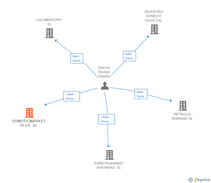 Vinculaciones societarias de DOMOTICMARKET PLUS SL