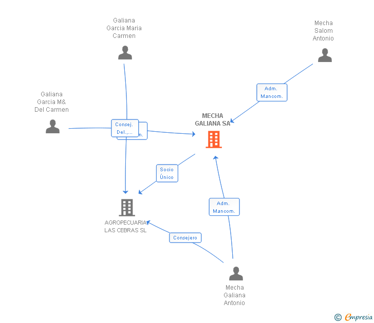 Vinculaciones societarias de MECHA GALIANA SA