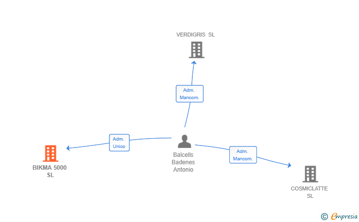 Vinculaciones societarias de BIKMA 5000 SL