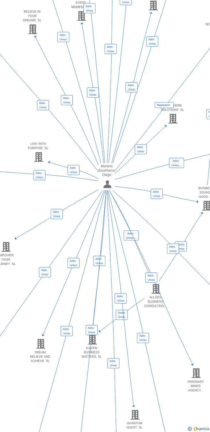 Vinculaciones societarias de VISIONARY VORTEX 2025 SL