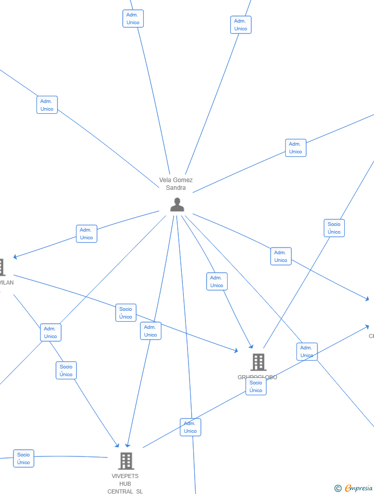 Vinculaciones societarias de VIVEPETS LAS ROZAS SL