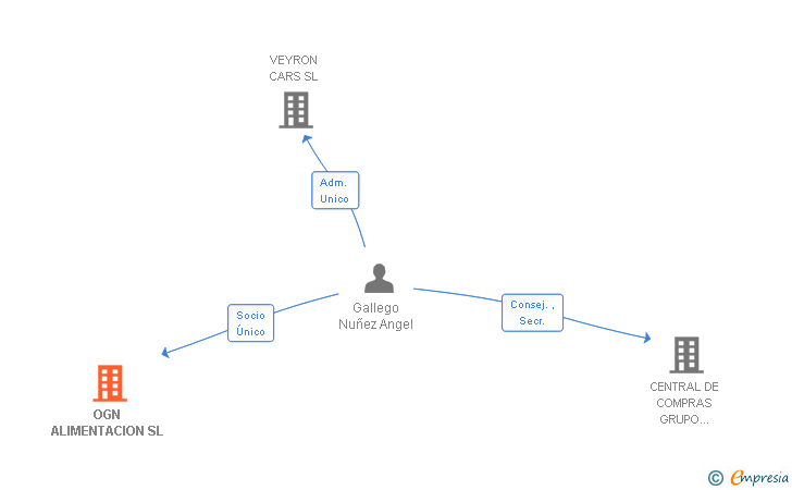 Vinculaciones societarias de OGN ALIMENTACION SL