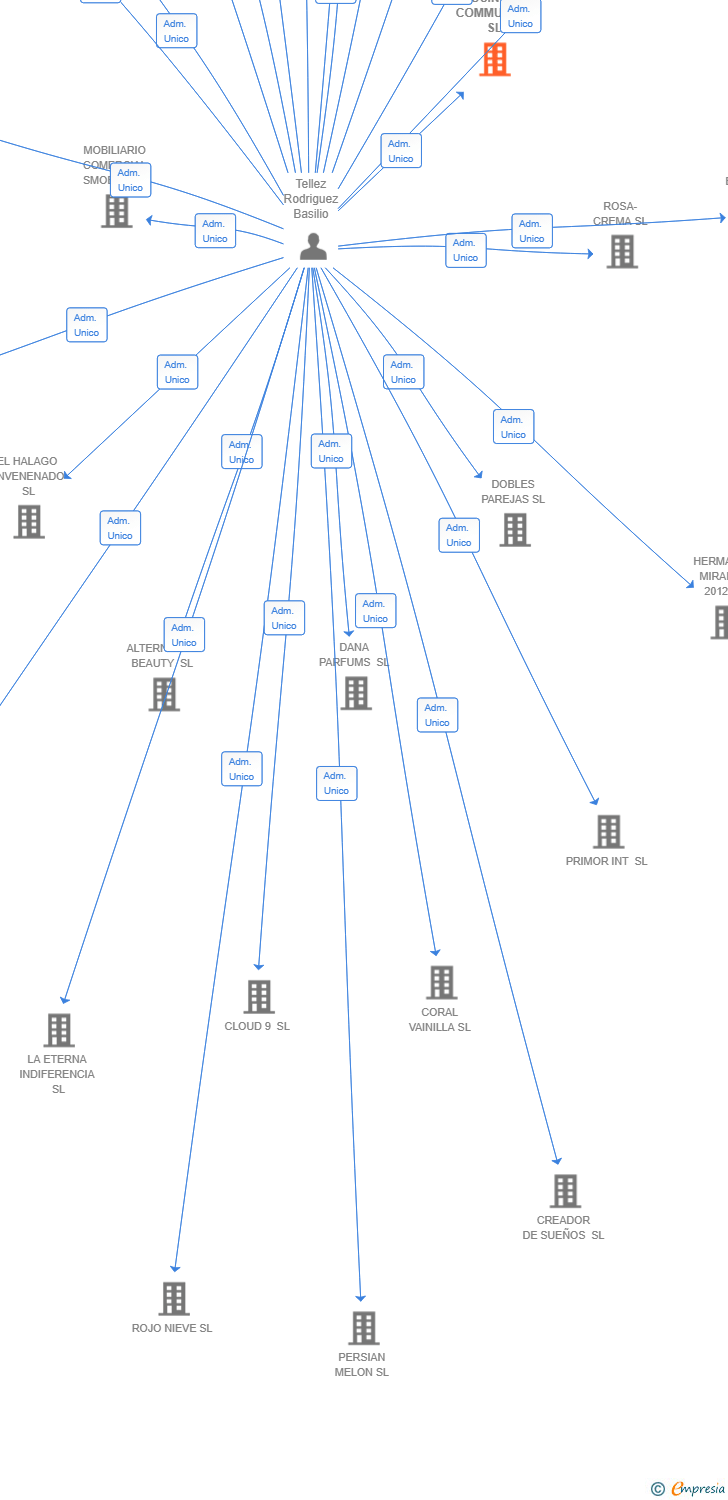 Vinculaciones societarias de BUSINESS COMMUNITY SL