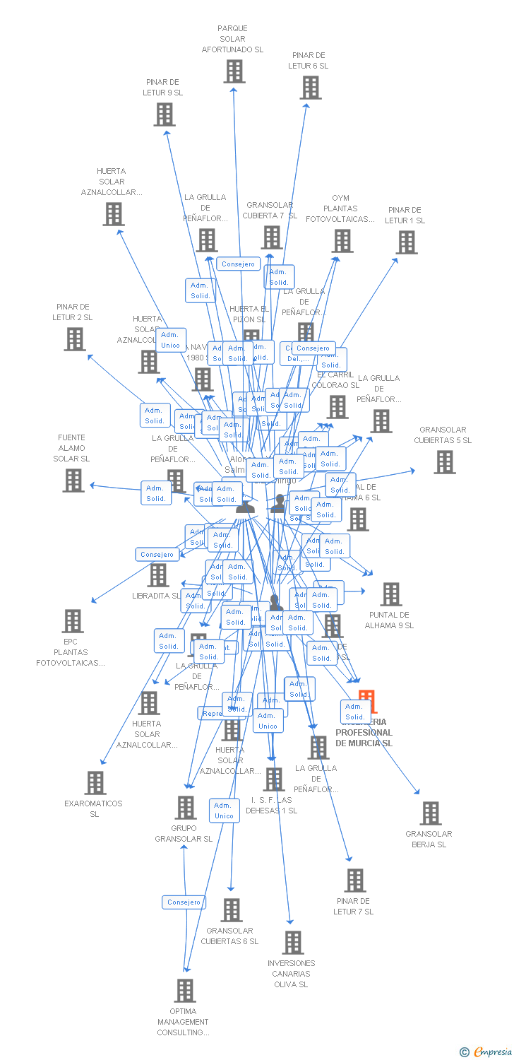 Vinculaciones societarias de SOLUCIONES DE ALMACENAMIENTO INDUSTRIAL SL