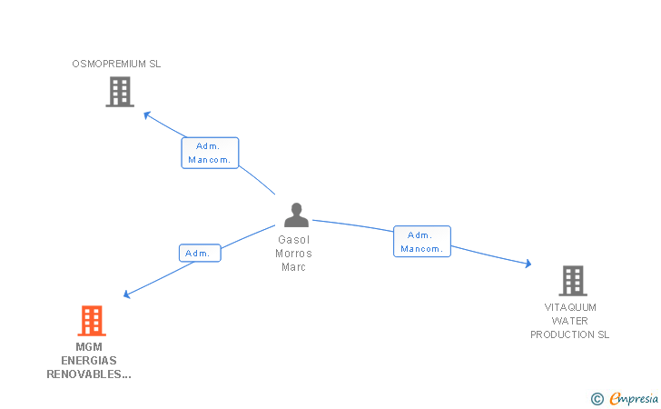 Vinculaciones societarias de MGM ENERGIAS RENOVABLES SL