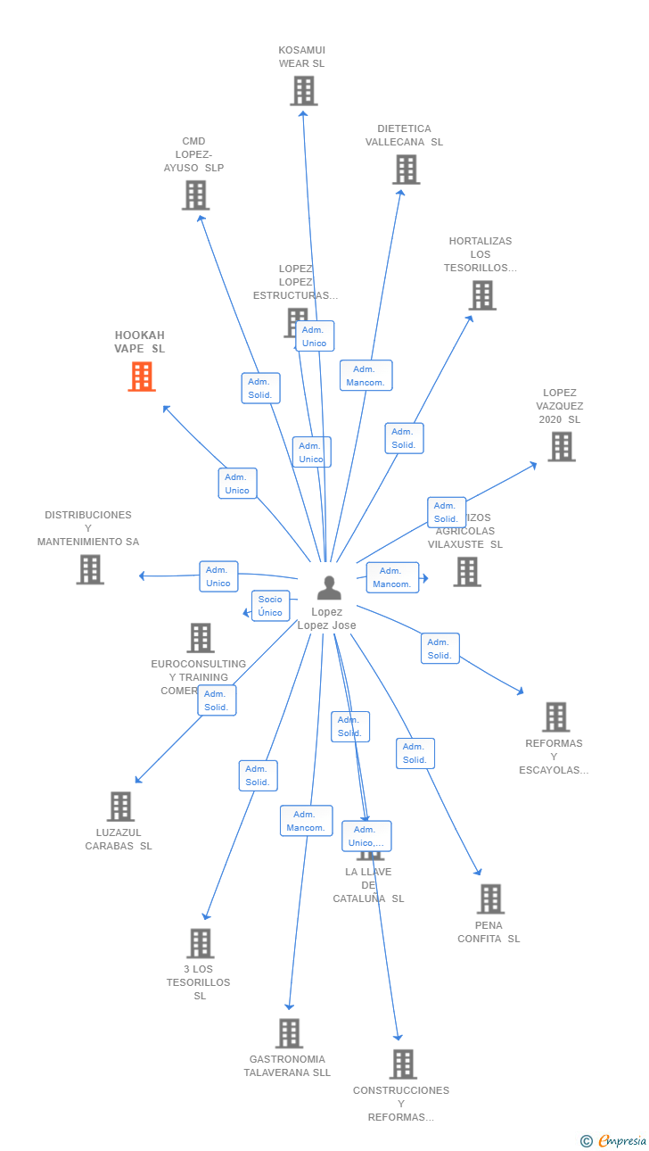 Vinculaciones societarias de OPENIZE SOLUTIONS SL