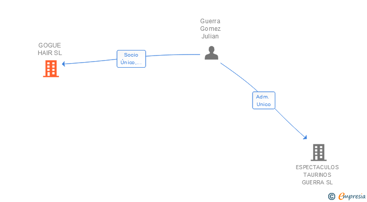 Vinculaciones societarias de GOGUE HAIR SL
