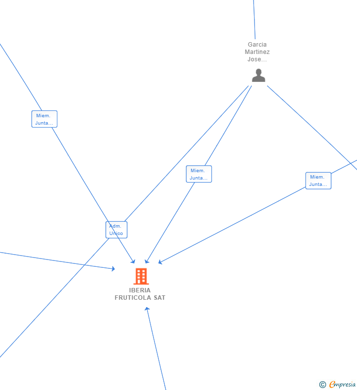 Vinculaciones societarias de IBERIA FRUTICOLA SAT