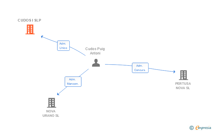 Vinculaciones societarias de CUDOS I SLP