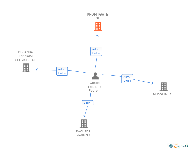 Vinculaciones societarias de PROFITGATE SL