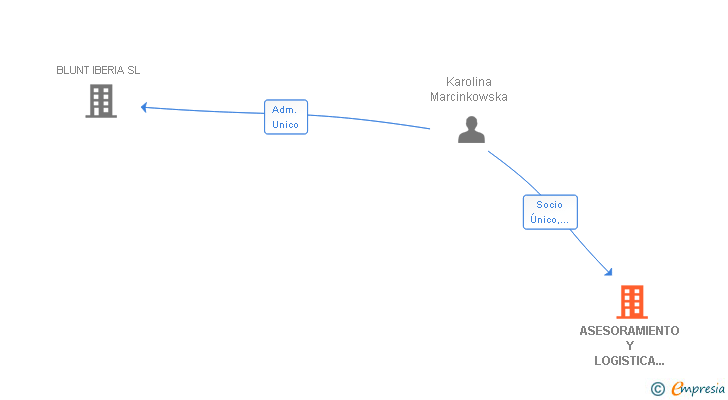 Vinculaciones societarias de ASESORAMIENTO Y LOGISTICA GRUPO IE SL