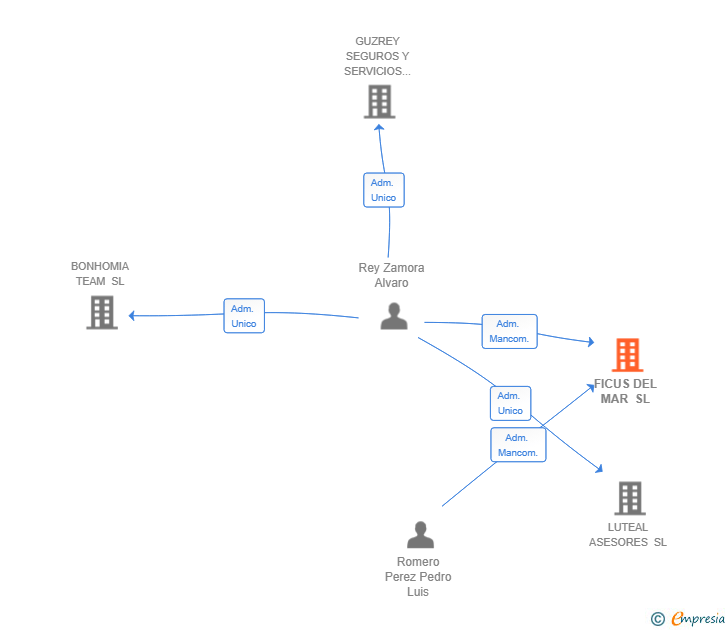 Vinculaciones societarias de FICUS DEL MAR SL
