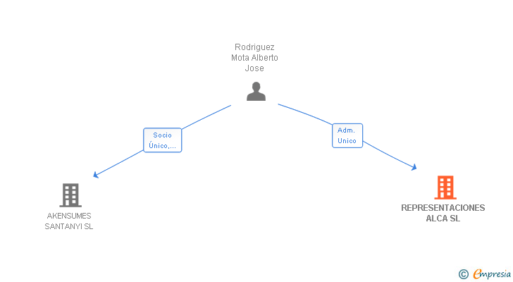 Vinculaciones societarias de REPRESENTACIONES ALCA SL