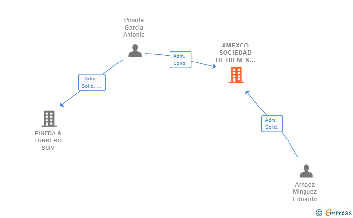 Vinculaciones societarias de AMEXCO SOCIEDAD DE BIENES RAICES SL
