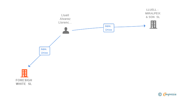 Vinculaciones societarias de FORESIGH WHITE SL