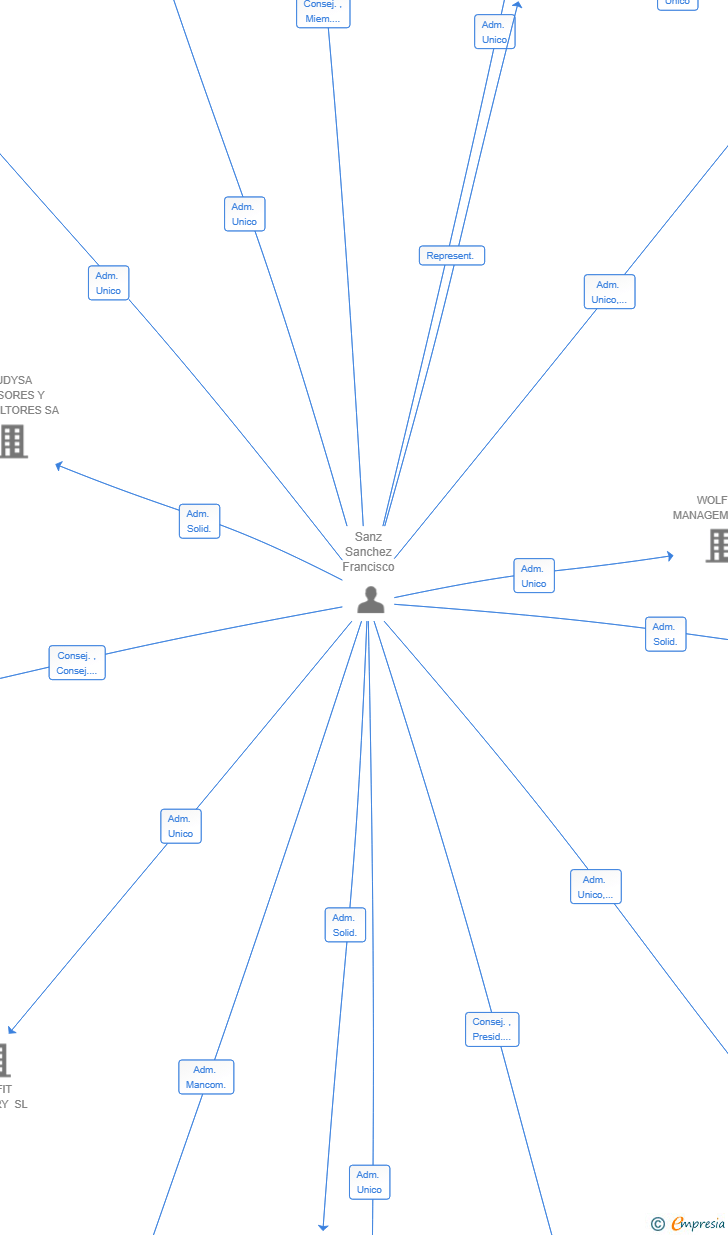 Vinculaciones societarias de WOLFEX PARTNERS SL