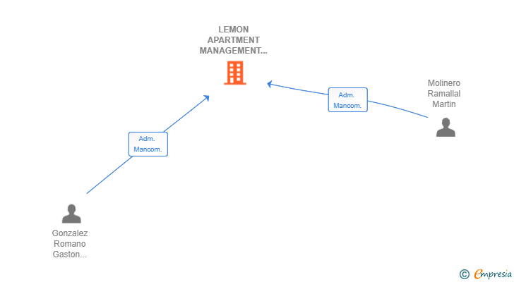 Vinculaciones societarias de LEMON APARTMENT MANAGEMENT SL