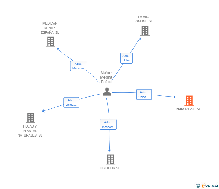 Vinculaciones societarias de RMM REAL SL