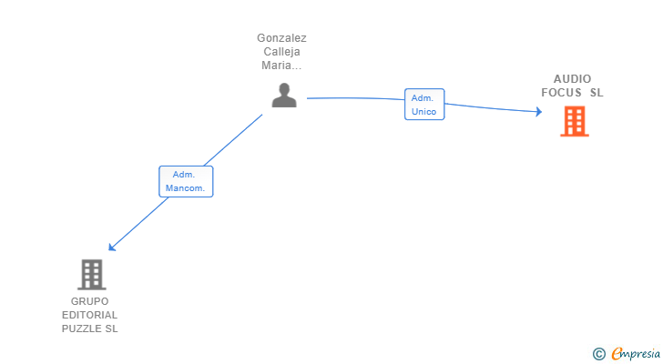 Vinculaciones societarias de AUDIO FOCUS SL