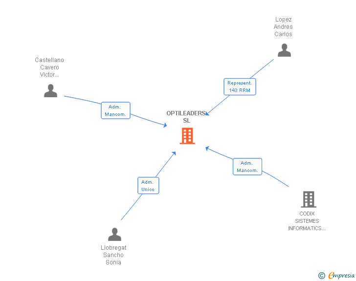 Vinculaciones societarias de OPTILEADERS SL