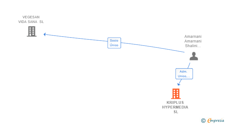 Vinculaciones societarias de KRIPLUS HYPERMEDIA SL