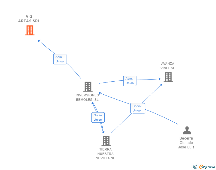 Vinculaciones societarias de V G AREAS SRL