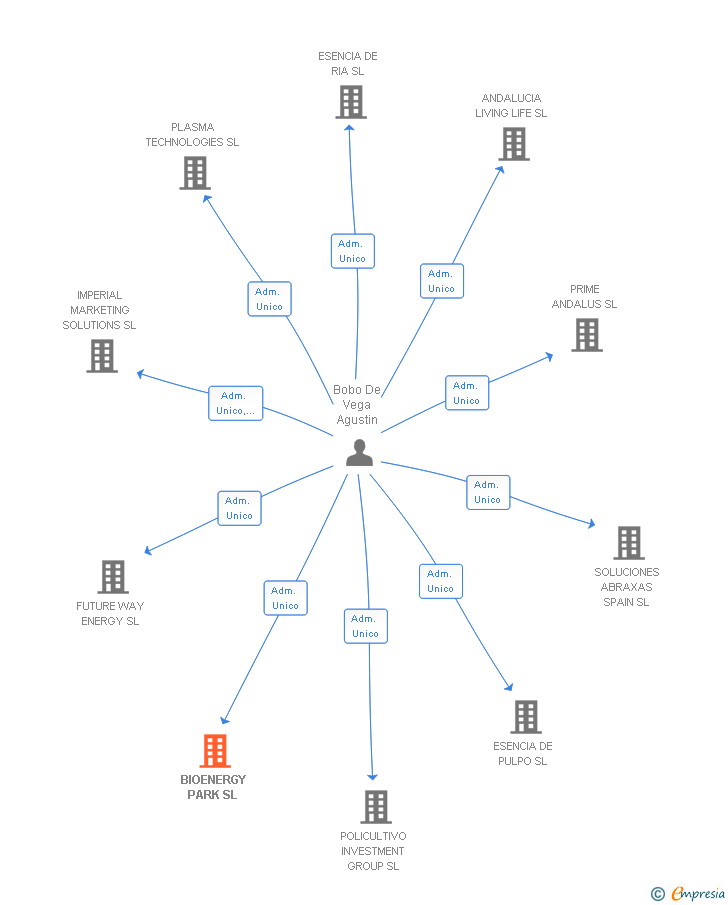 Vinculaciones societarias de BIOENERGY PARK SL
