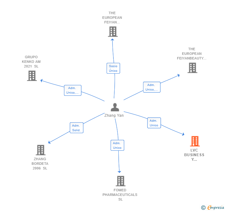 Vinculaciones societarias de LVC BUSINESS Y ASOCIADOS 2019 SL
