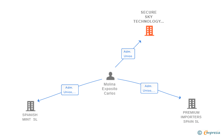 Vinculaciones societarias de SECURE SKY TECHNOLOGY SL