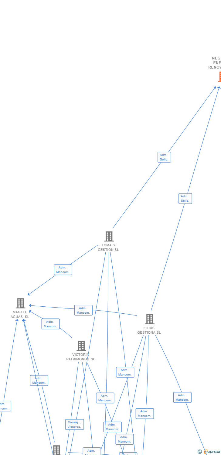 Vinculaciones societarias de NEGRATIN ENERGIA RENOVABLE SL