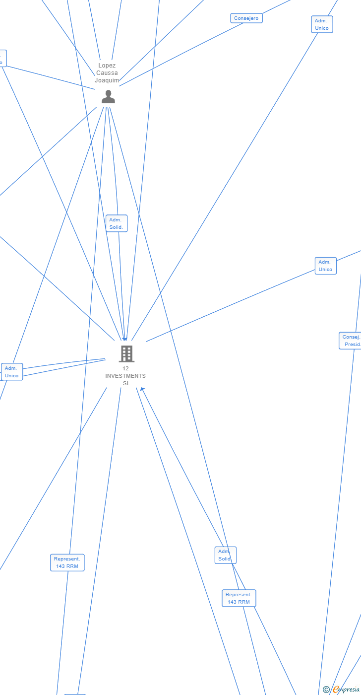 Vinculaciones societarias de 12 REVER SL