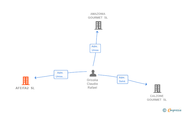 Vinculaciones societarias de AFEITA2 SL