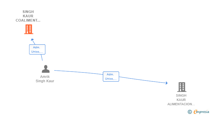 Vinculaciones societarias de SINGH KAUR COALIMENT SL