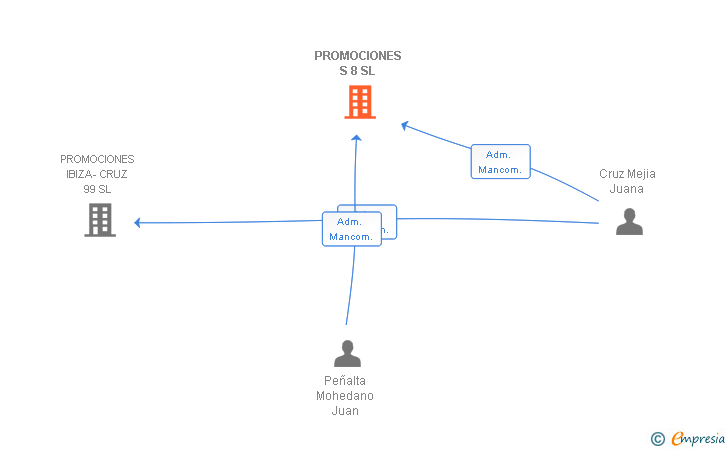 Vinculaciones societarias de PROMOCIONES S 8 SL