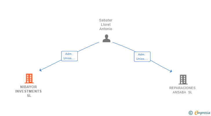 Vinculaciones societarias de NIBAYOR INVESTMENTS SL
