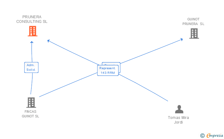 Vinculaciones societarias de PRUNERA CONSULTING SL
