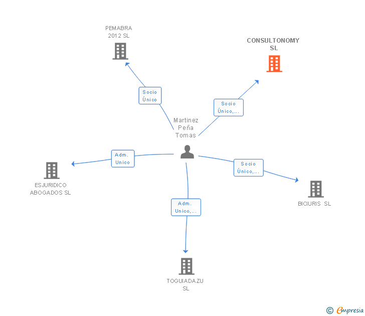 Vinculaciones societarias de CONSULTONOMY SL