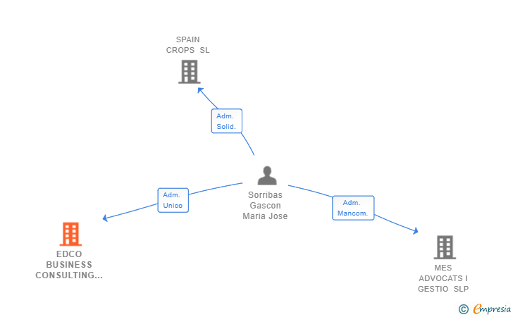 Vinculaciones societarias de EDCO BUSINESS CONSULTING SLP