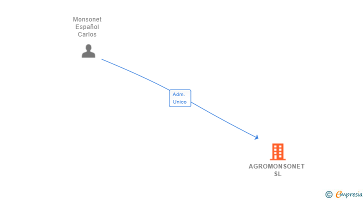 Vinculaciones societarias de AGROMONSONET SL